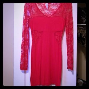 NWOT Misope Red Mini Dress